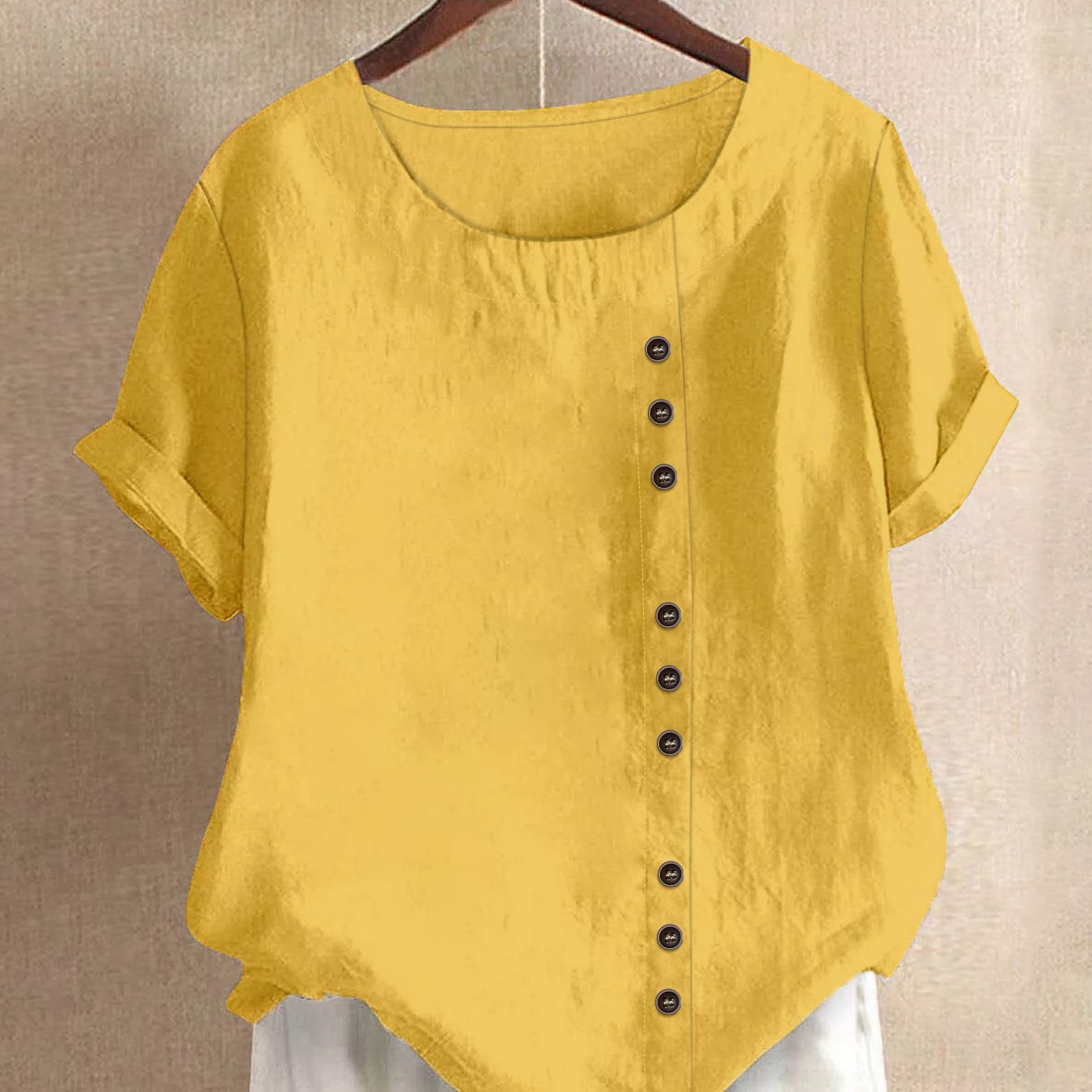 Claire | Entspannte Bluse mit Knopfdetails