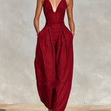 Scarlett Hochtaillierter Jumpsuit