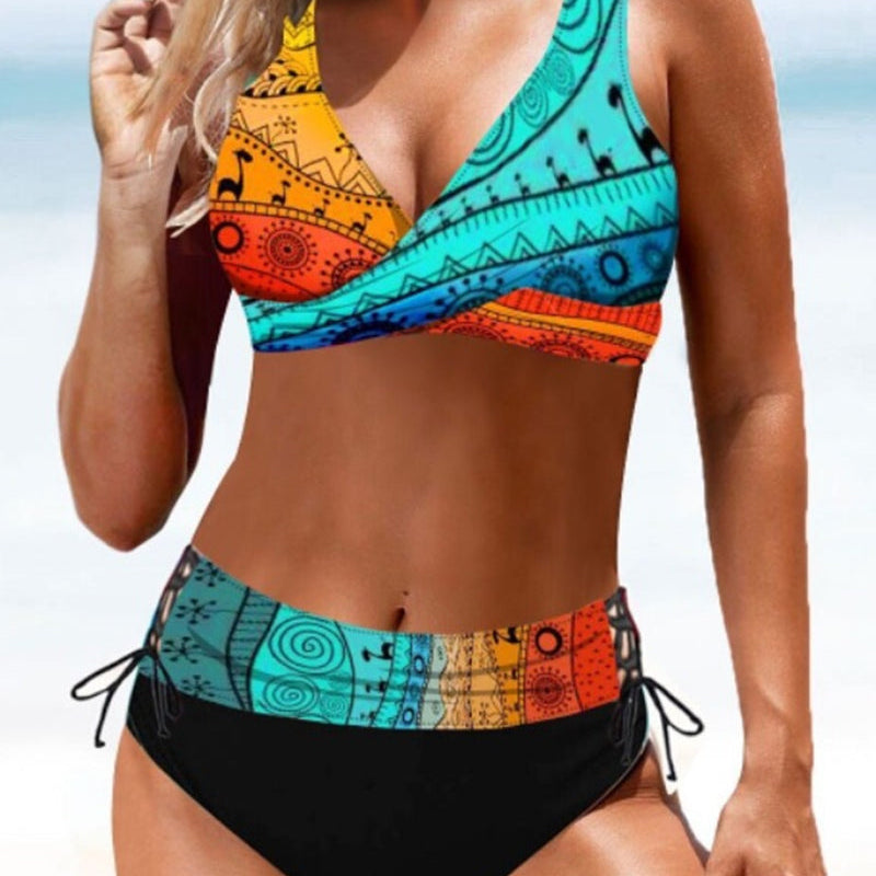 Eva | Fröhlicher Bunter Bikini