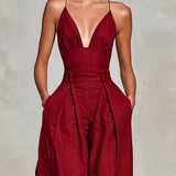 Scarlett Hochtaillierter Jumpsuit