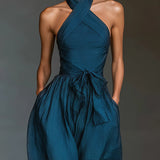 Nadia Halter Weitbeiniger Jumpsuit
