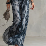 Sofia Halter Neck Top und bedruckte weite Hosen Set