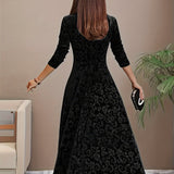 Nicola™ Elegantes Samtkleid