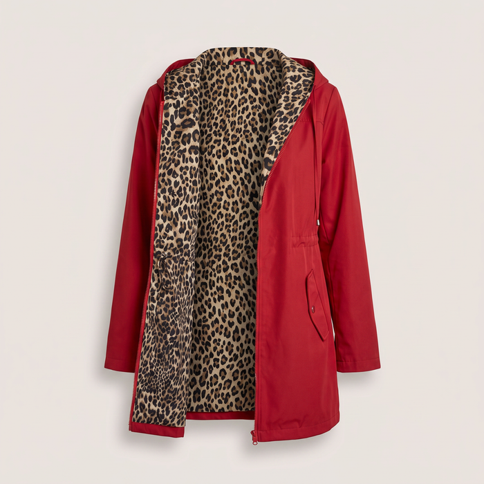 Elin | Mantel mit Leopardenmuster