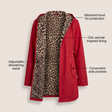 Elin | Mantel mit Leopardenmuster