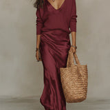 Elena | Midi-Kleid mit enthaltenem Pullover