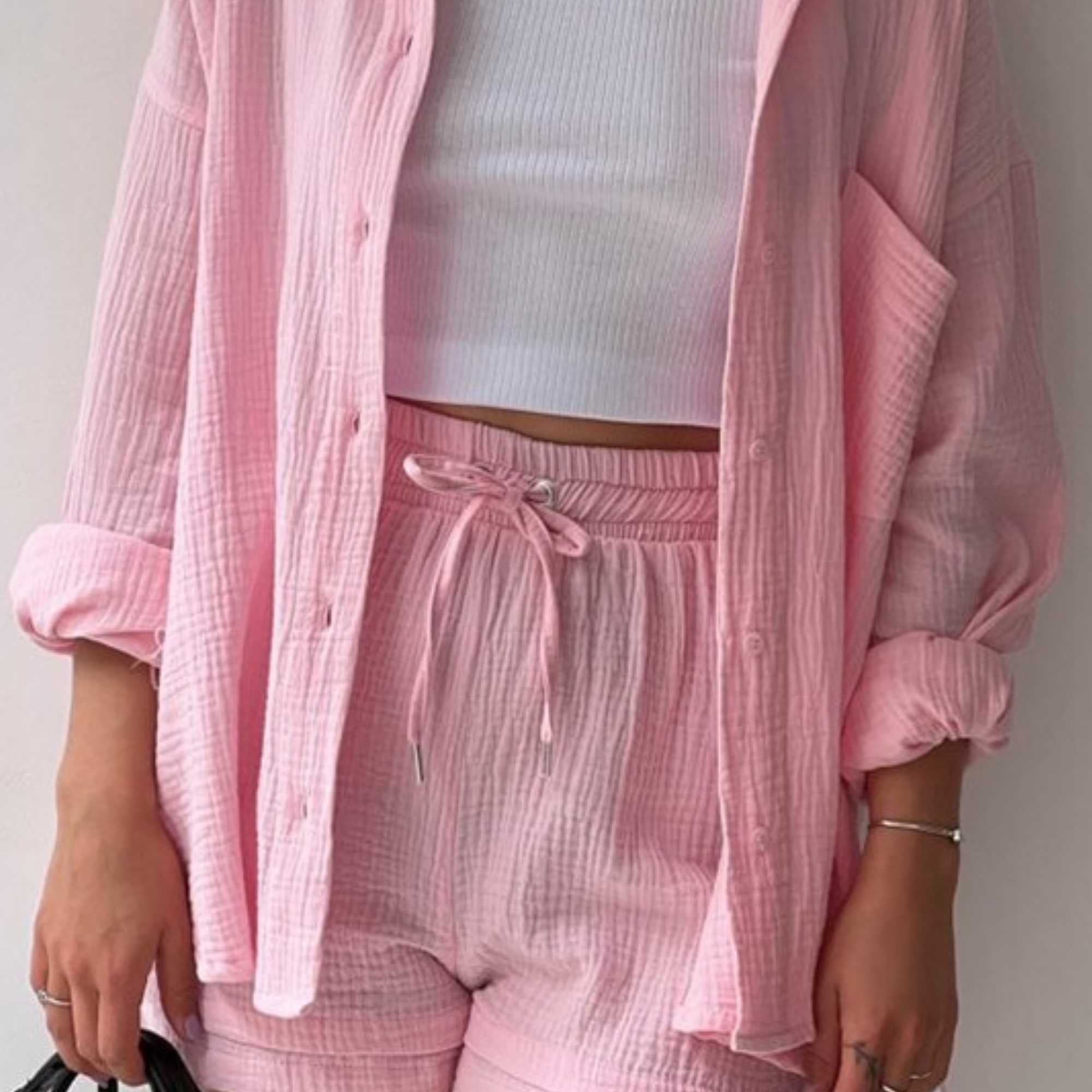 VICTORIA | ZWEITEILIGES HEMD-SHORTS-SET