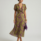 Virel | Entspanntes Blumenkleid Midi