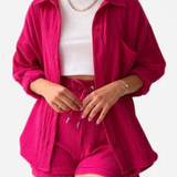VICTORIA | ZWEITEILIGES HEMD-SHORTS-SET