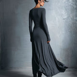 Gabriella | Langes Kleid mit seitlichem Knoten