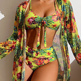 Glenda | Bikini mit Blumenrock