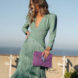 Elegantes Fransen-Kleid