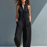 Vittoria | Minimalistischer schwarzer Jumpsuit