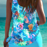 Trudy | Eleganter Tankini mit flachem Bauch-Effekt und passendem Short