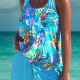 Trudy | Eleganter Tankini mit flachem Bauch-Effekt und passendem Short