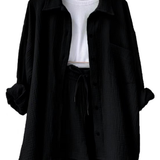 VICTORIA | ZWEITEILIGES HEMD-SHORTS-SET
