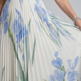 Ophelia | Ärmelloses Midikleid mit quadratischem Ausschnitt und floralem Muster