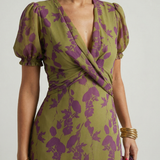 Virel | Entspanntes Blumenkleid Midi