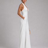 Nymera | Neckholder Weitbeiniger Ärmelloser Jumpsuit