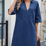 Jade | Lässiges Denim-Kleid