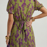 Virel | Entspanntes Blumenkleid Midi