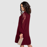Mina™ Elegantes Midikleid mit Spitzenärmeln