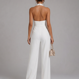 Nymera | Neckholder Weitbeiniger Ärmelloser Jumpsuit