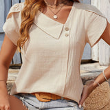 Sienna | Asymmetrische Knopfbluse