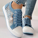 CARA | ELEGANTE DAMEN-SNEAKER MIT FLORALEN DETAILS