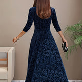 Nicola™ Elegantes Samtkleid
