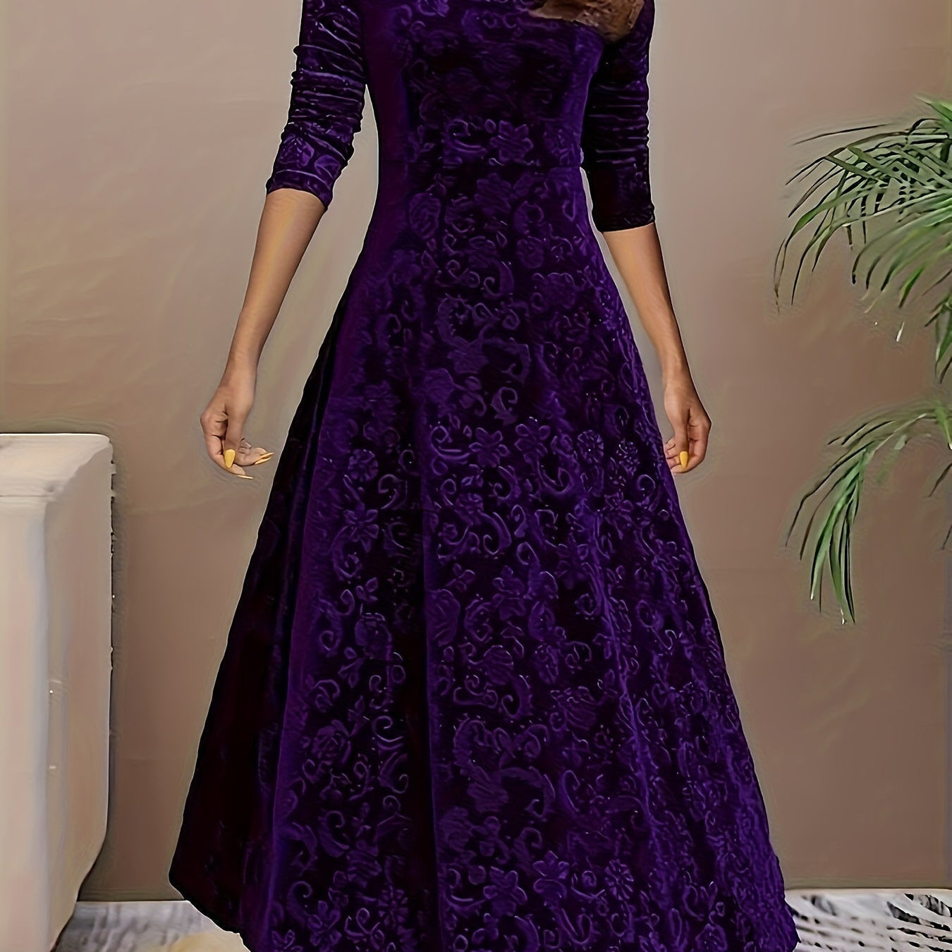 Nicola™ Elegantes Samtkleid