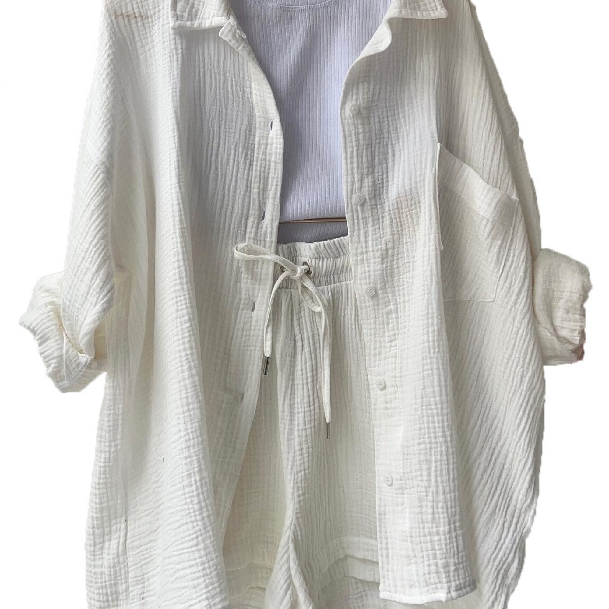 VICTORIA | ZWEITEILIGES HEMD-SHORTS-SET