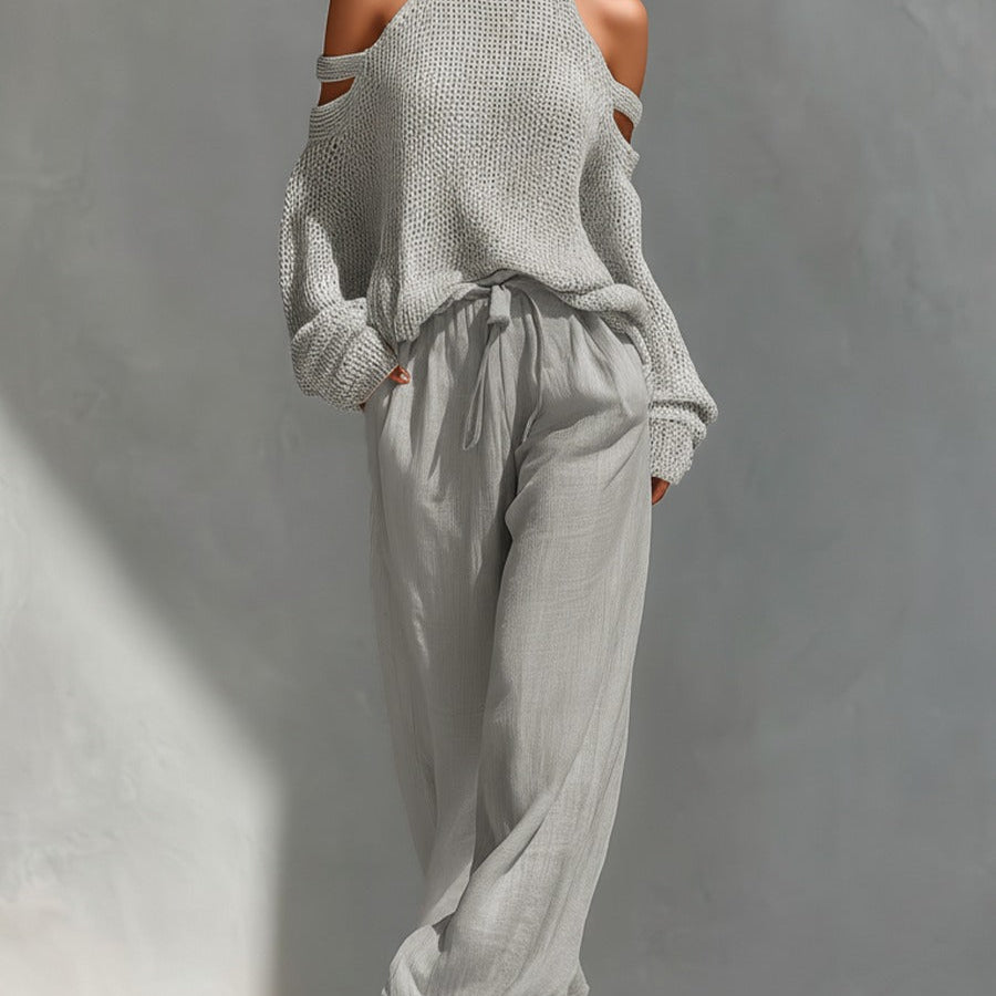 Alessia | Off-Shoulder Zweiteiliges Sommer-Set