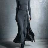 Gabriella | Langes Kleid mit seitlichem Knoten