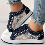 CARA | ELEGANTE DAMEN-SNEAKER MIT FLORALEN DETAILS