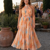 Elin | Weiches Halter Midi-Kleid