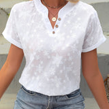 Hasel | Florale V-Ausschnitt Bluse