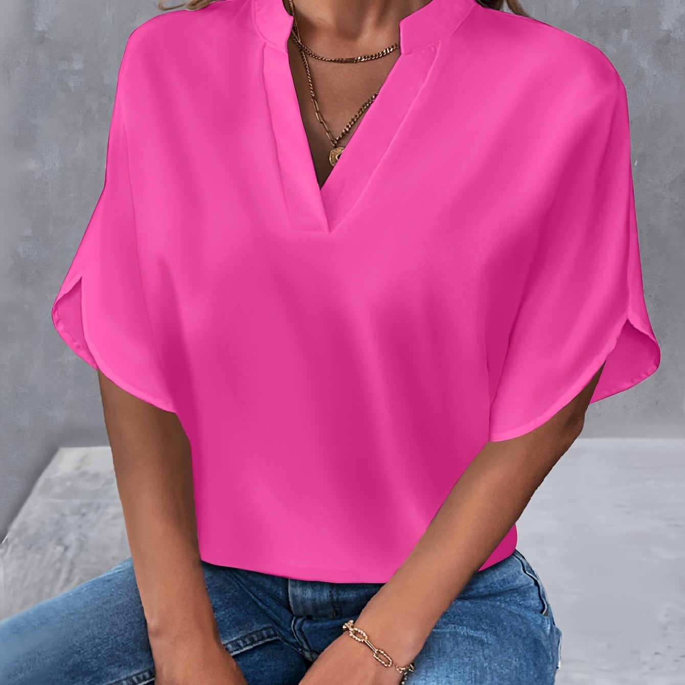 Scarlett | Elegante V-Ausschnitt-Bluse