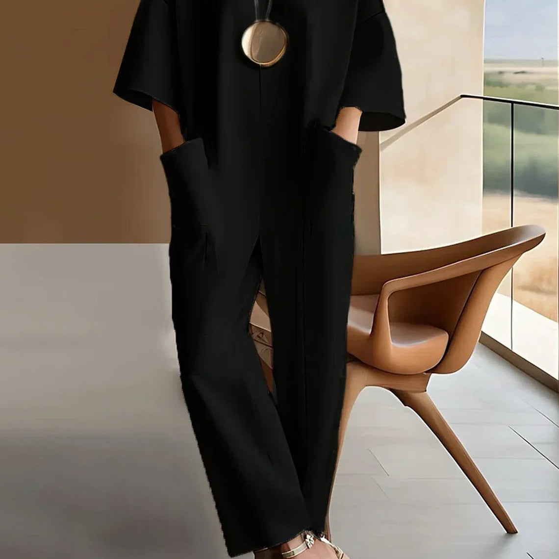 Emmy™ Eleganter Kurzarm-Overall