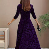 Nicola™ Elegantes Samtkleid