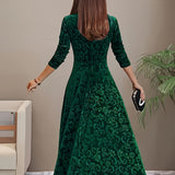 Nicola™ Elegantes Samtkleid
