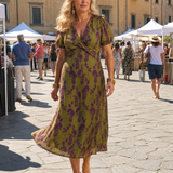 Virel | Entspanntes Blumenkleid Midi