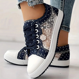 CARA | ELEGANTE DAMEN-SNEAKER MIT FLORALEN DETAILS