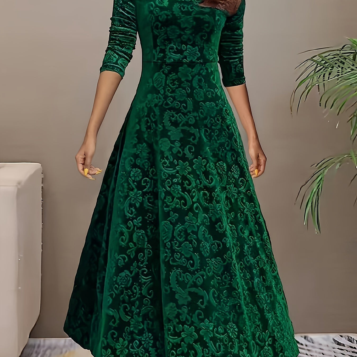 Nicola™ Elegantes Samtkleid