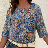 Savannah | Elegante gestreifte Bluse mit Knopfdetails