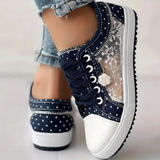 CARA | ELEGANTE DAMEN-SNEAKER MIT FLORALEN DETAILS
