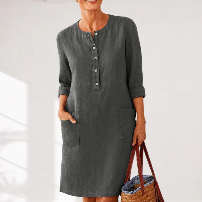 EVI | Lässiges Damenkleid mit lockerer Passform und zeitlosem Look für jeden Tag