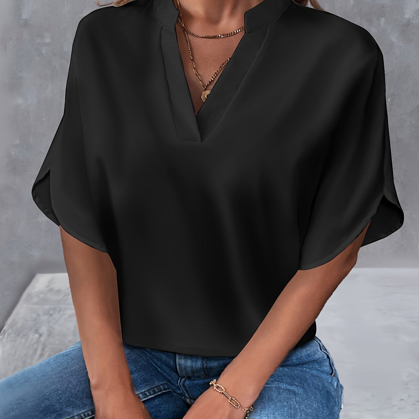 Scarlett | Elegante V-Ausschnitt-Bluse