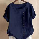 Claire | Entspannte Bluse mit Knopfdetails