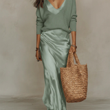 Elena | Midi-Kleid mit enthaltenem Pullover